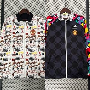 adidas Multicolor Windbreakers Manchester United Soccer